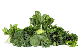 Image of dark leafy green vegetables showcasing different types and examples.