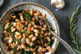 Swiss Chard with White Beans, Garlic & Rosemary