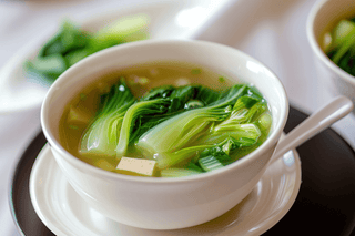 Bok Choy and Turnip Miso Soup with Tofu