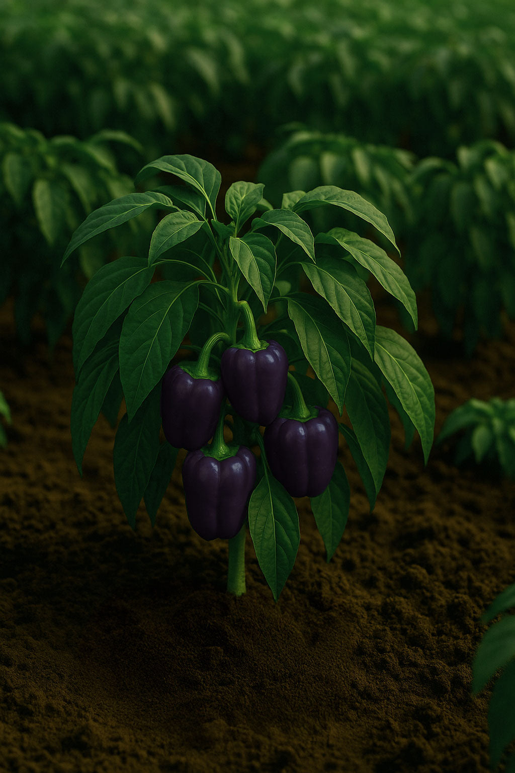 Purple Beauty Sweet Peppers